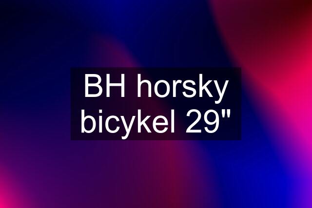 BH horsky bicykel 29"