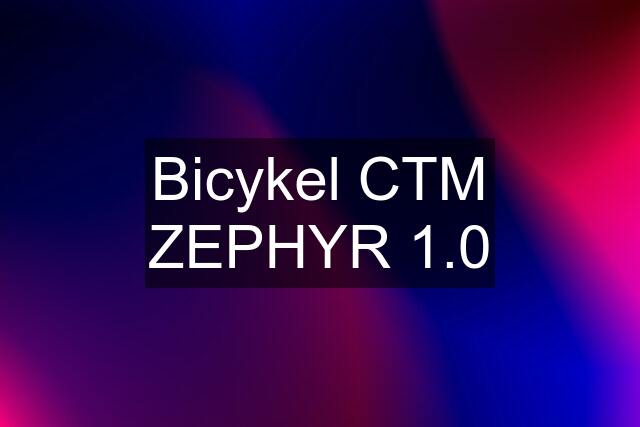 Bicykel CTM ZEPHYR 1.0