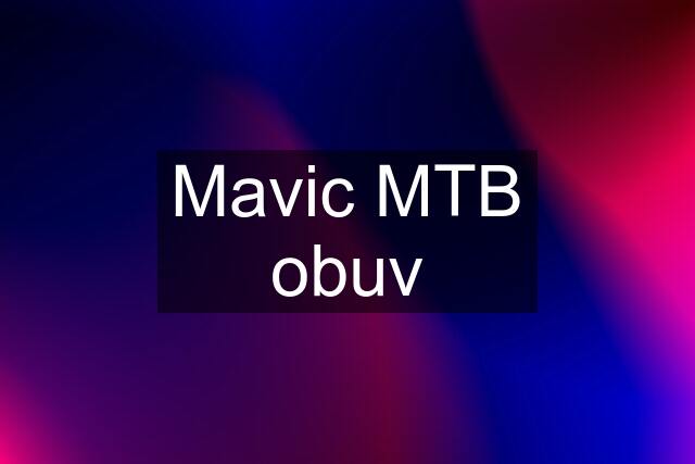 Mavic MTB obuv