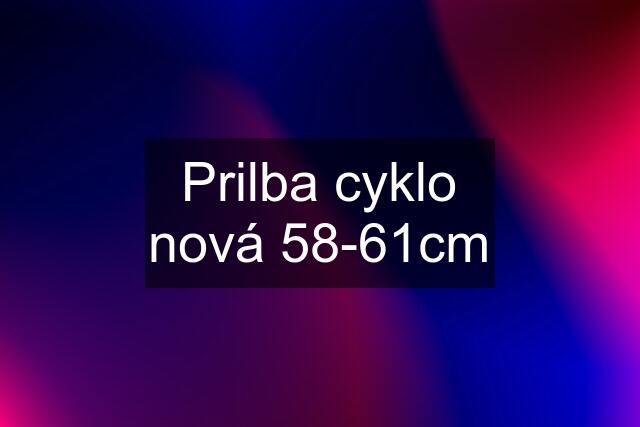 Prilba cyklo nová 58-61cm