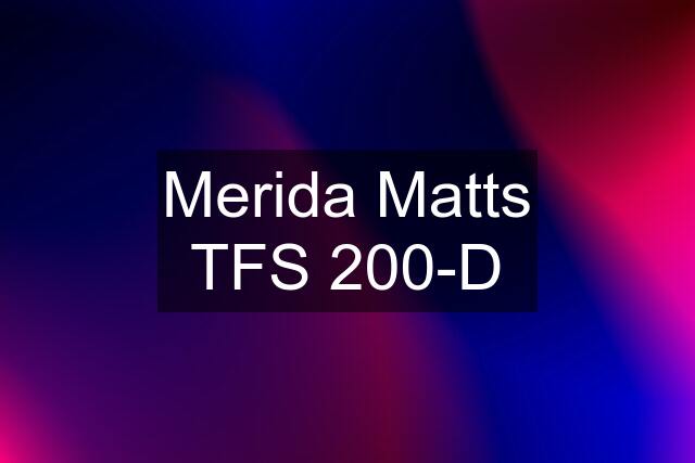 Merida Matts TFS 200-D