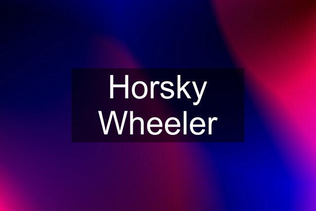 Horsky Wheeler