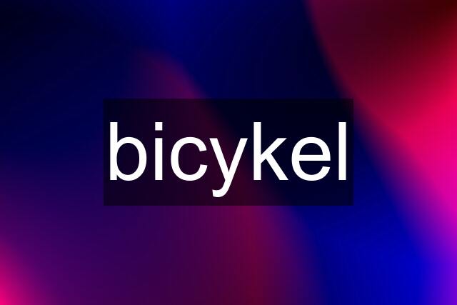 bicykel