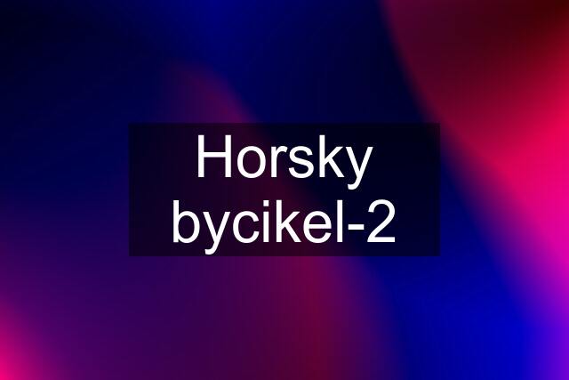 Horsky bycikel-2