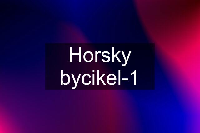 Horsky bycikel-1