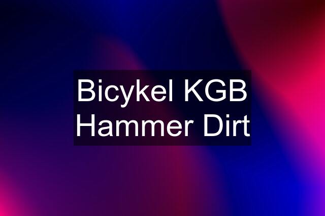 Bicykel KGB Hammer Dirt