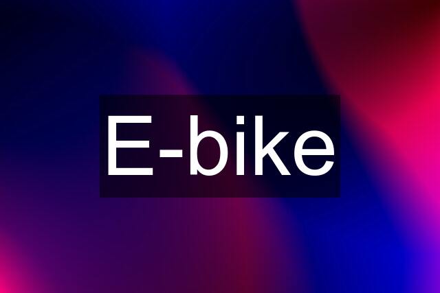 E-bike