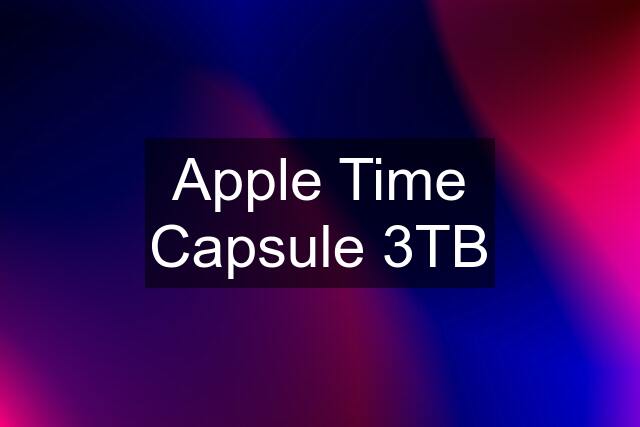 Apple Time Capsule 3TB