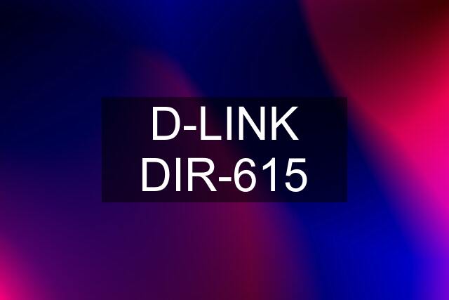 D-LINK DIR-615