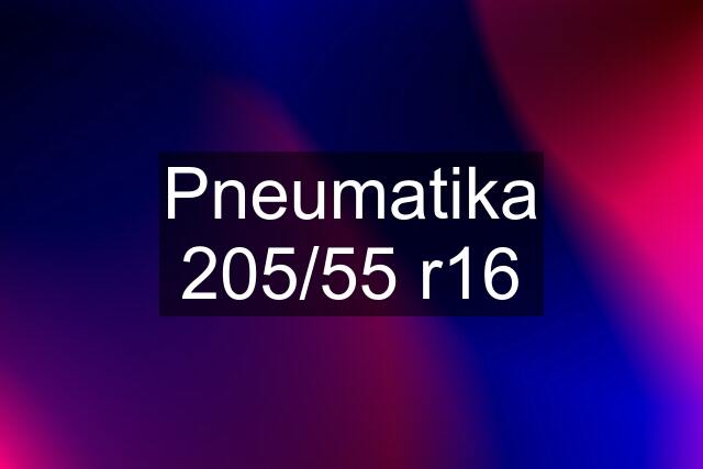 Pneumatika 205/55 r16