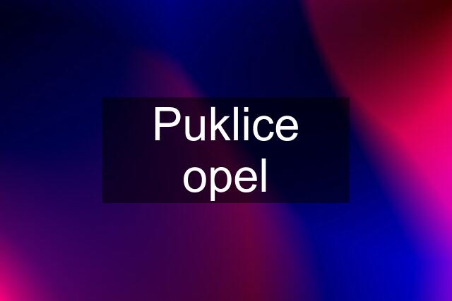 Puklice opel