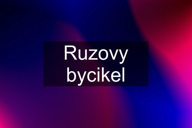 Ruzovy bycikel