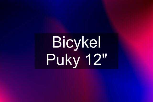 Bicykel Puky 12"