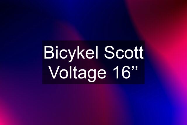 Bicykel Scott Voltage 16’’