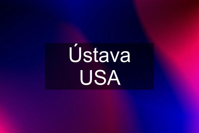 Ústava USA