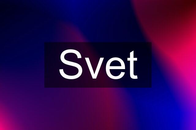 Svet