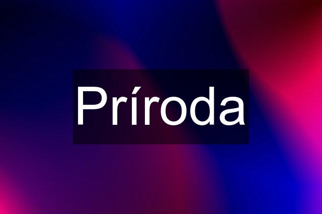 Príroda