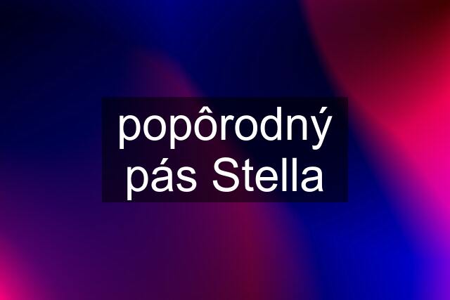 popôrodný pás Stella