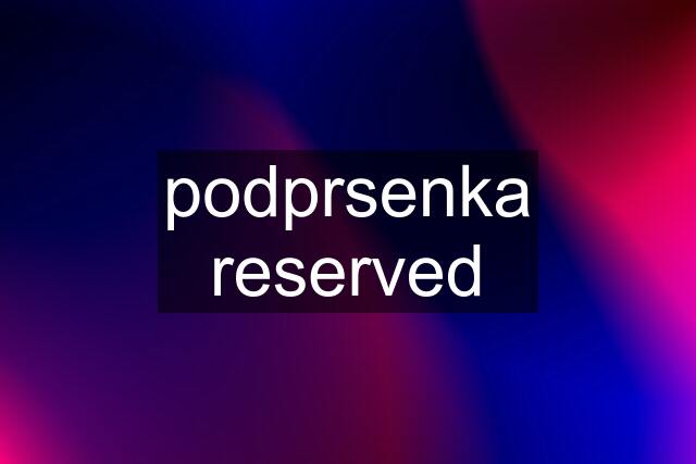 podprsenka reserved