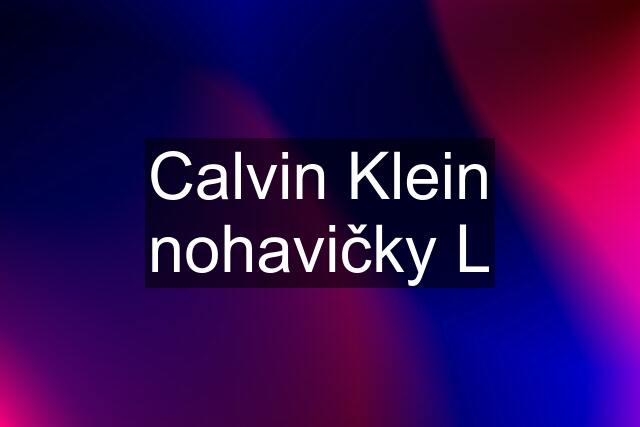 Calvin Klein nohavičky L