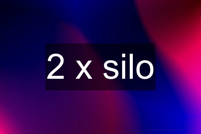 2 x silo