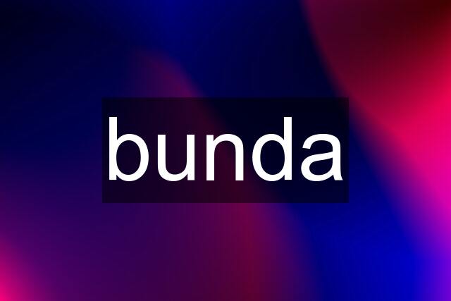 bunda