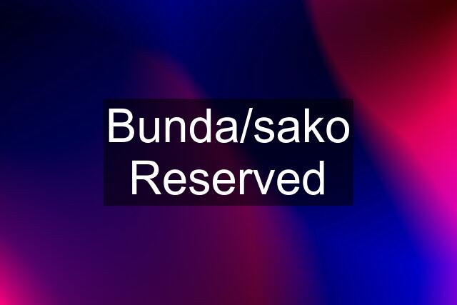 Bunda/sako Reserved