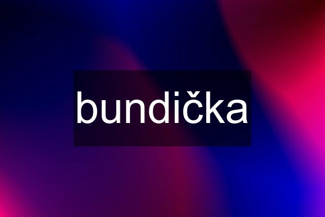 bundička