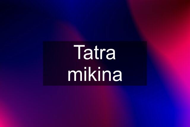 Tatra mikina