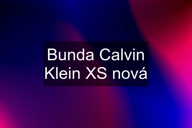 Bunda Calvin Klein XS nová