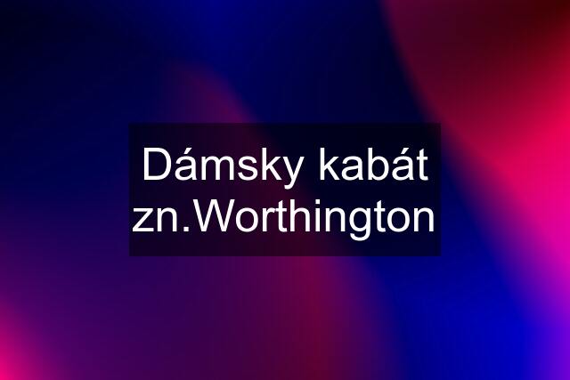 Dámsky kabát zn.Worthington