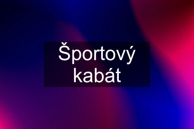 Športový kabát