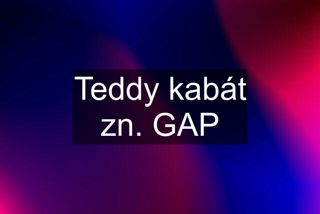 Teddy kabát zn. GAP