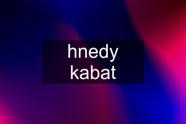 hnedy kabat