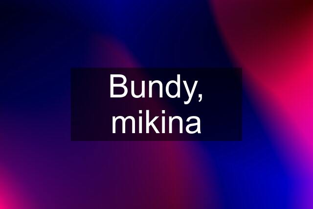 Bundy, mikina