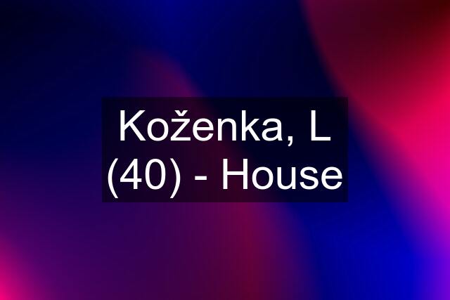 Koženka, L (40) - House