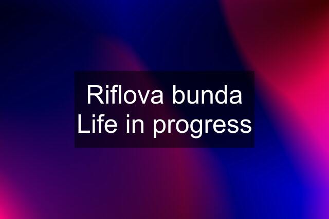 Riflova bunda Life in progress