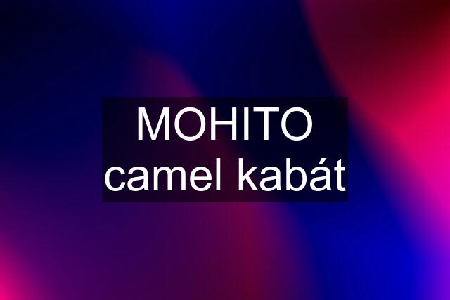 MOHITO camel kabát