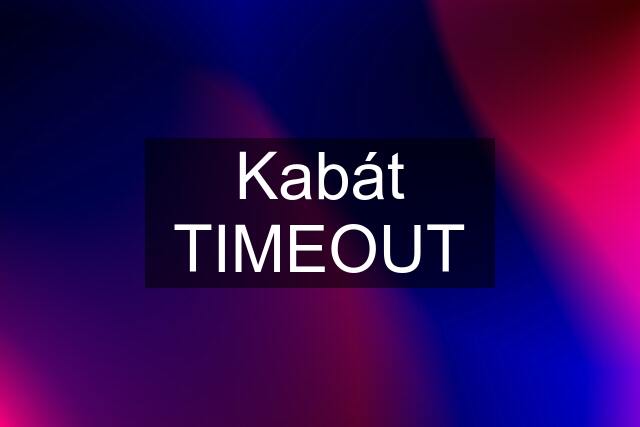 Kabát TIMEOUT