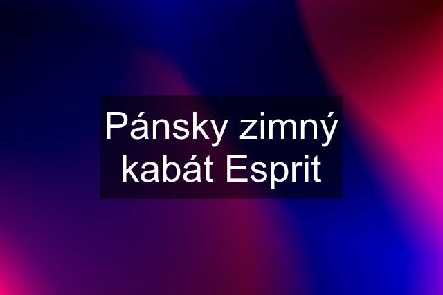 Pánsky zimný kabát Esprit