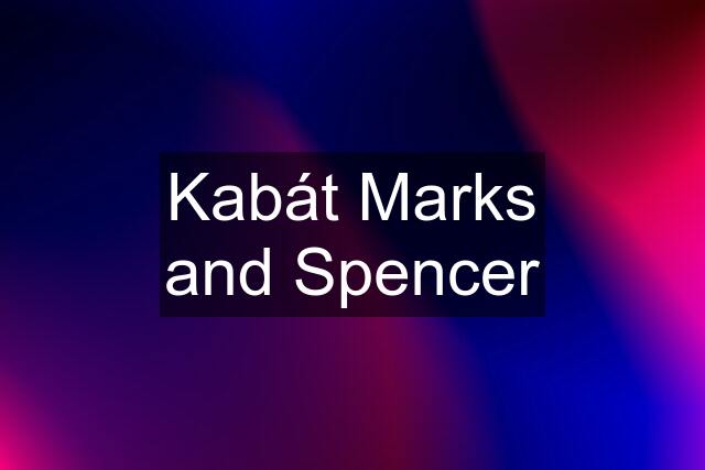 Kabát Marks and Spencer