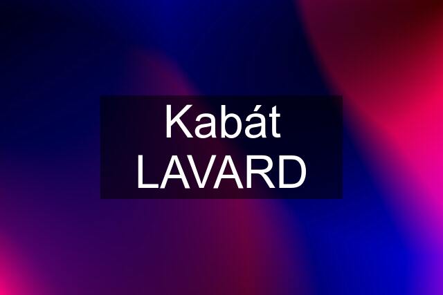 Kabát LAVARD