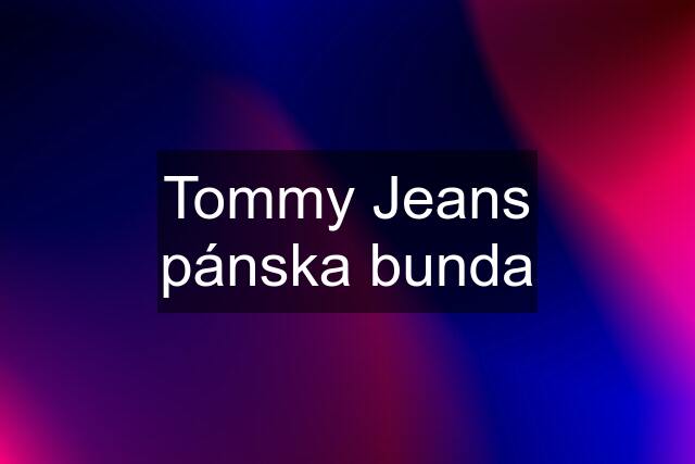 Tommy Jeans pánska bunda