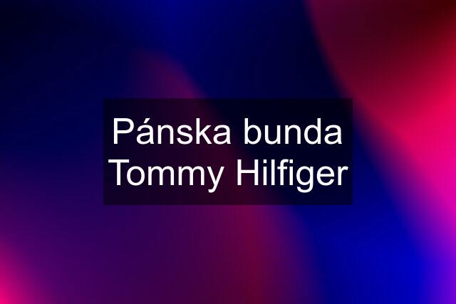 Pánska bunda Tommy Hilfiger