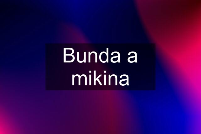 Bunda a mikina