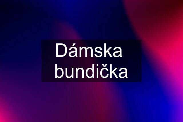 Dámska  bundička