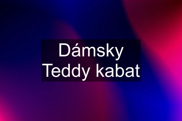 Dámsky Teddy kabat