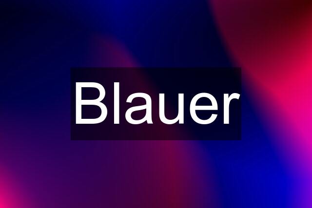 Blauer