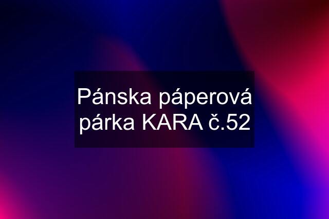 Pánska páperová párka KARA č.52