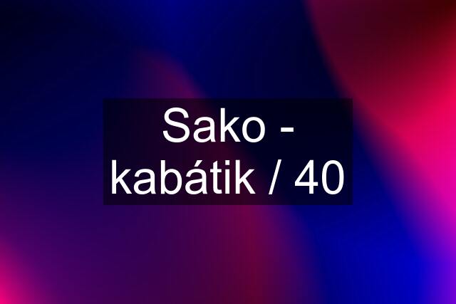 Sako - kabátik / 40